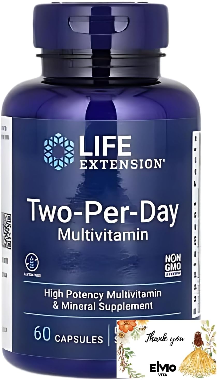 Life Extension Two-Per-Day Multivitamin, 60 capsules